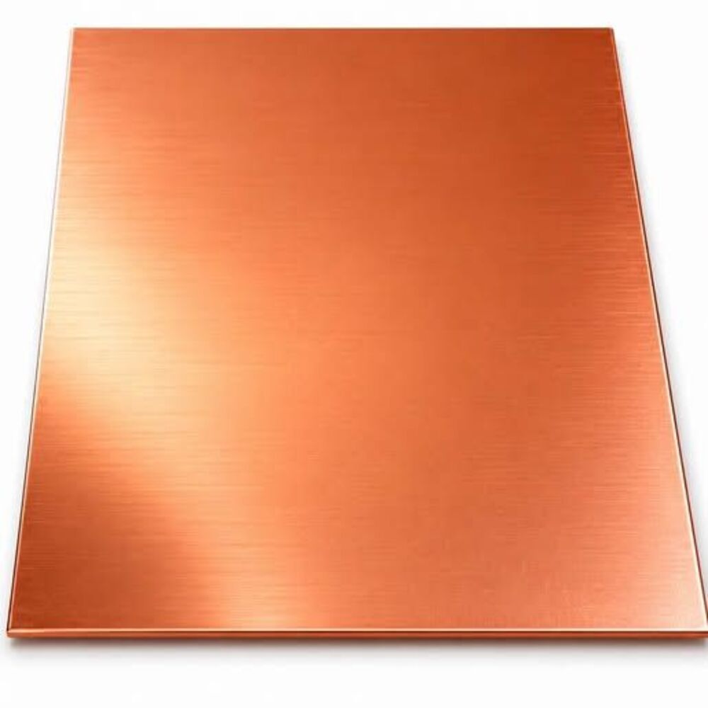 COPPER SHEET PLATE NEW 16Oz/24GA 7"X8" Thick C110 ALLOY Pure Fine 999 Blanks